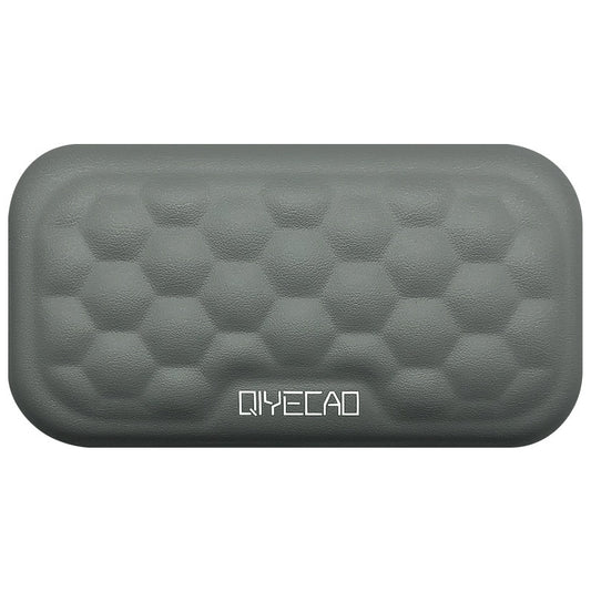 Memory Foam Mouse Wrist Rest Pad – Cloth or Leather Cover, Multiple Sizes, Black & Gray