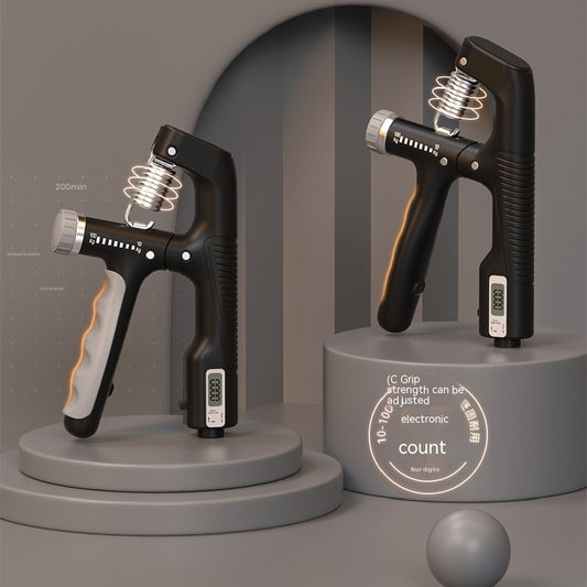 Adjustable Hand Grip Strength Trainer with Counter for Wrist, Finger & Forearm Training