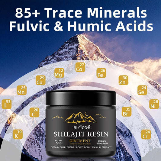 Pure Himalayan Shilajit Gummies with Ashwagandha & Gokshura – No Added Sugar (60 Chewables)