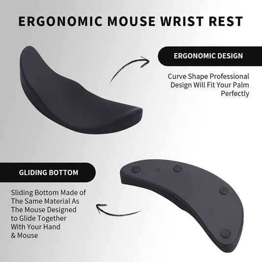 Silicone Gel Gliding Wrist Rest Mouse Pad – Ergonomic, Non-Slip, Left & Right Hand