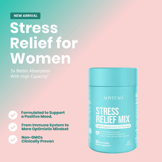 Ashwagandha Complex for Women – 60 Capsules with L-Theanine, GABA & Magnesium