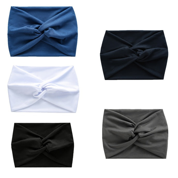 5 Packs Headbands For Women, Fashionable Sports Hairbands, Yoga Elastic Hair Bands Workout Running