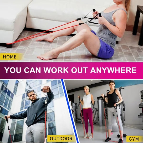 5-Piece Resistance Band Set for Full Body Home Workout & Training