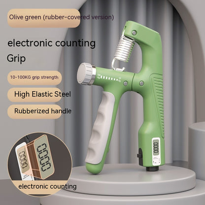 Adjustable Hand Grip Strength Trainer with Counter for Wrist, Finger & Forearm Training