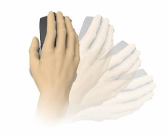 Ergonomic Mouse Pad with Silicone Wrist Rest – Left & Right Hand, Black & Silver