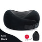 Soft Memory Foam Travel Neck Pillow U Shape Adjustable Support Comfortably Sleeping On Plane Car Office Noon Break