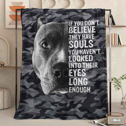 Black Dog Printed Flannel Throw Blanket Gray Camouflage Pattern Pattern Bedspread Cover Soft Lightweight For Home Bedroom Decor Festival Gifts 60x80 Inches