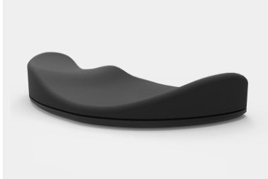 Ergonomic Mouse Pad with Silicone Wrist Rest – Left & Right Hand, Black & Silver