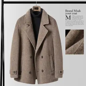 Business Korean-Style Wool Overcoat