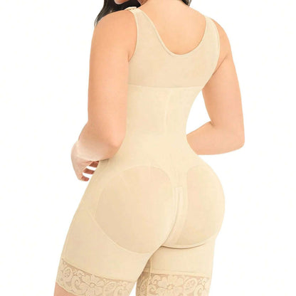 Full Body Shapewear - Fajas Colombianas with Tummy Control & Zipper Crotch