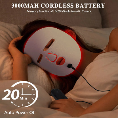 LED Light Therapy Face Mask for Anti-Aging, Acne Treatment & At-Home Skincare