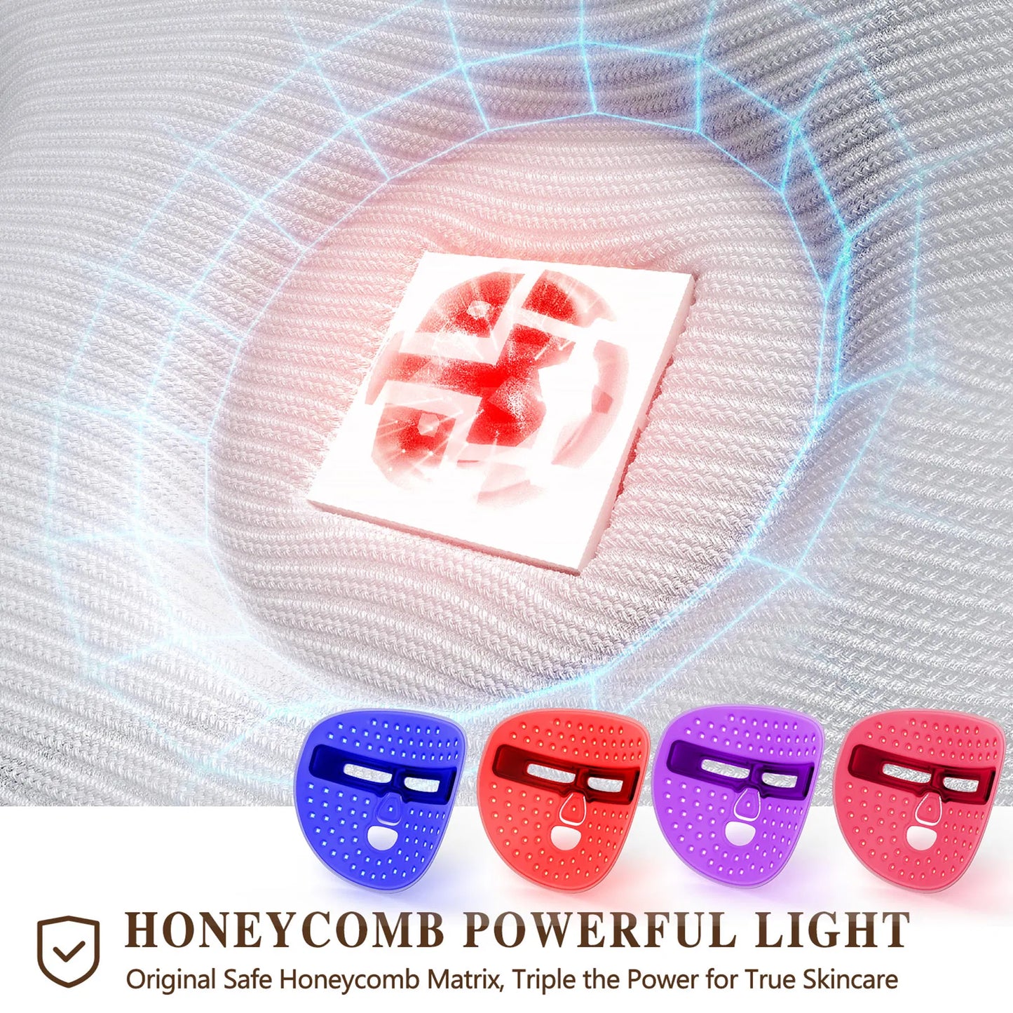 LED Light Therapy Face Mask for Anti-Aging, Acne Treatment & At-Home Skincare
