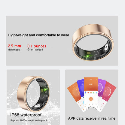 Smart Ring Health Tracker - Heart Rate and Blood Oxygen Tracker | For Men And Women