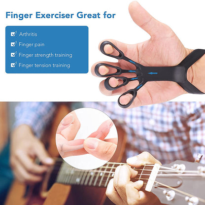 Silicone Finger Stretcher & Hand Grip Trainer – 3 Resistance Levels for Rehabilitation