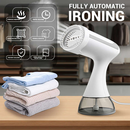 Portable Garment Steamer for Clothes with Fast Wrinkle Removal & Fabric Care