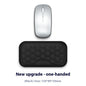 Memory Foam Mouse Wrist Rest Pad – Cloth or Leather Cover, Multiple Sizes, Black & Gray