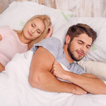 Bamboo Memory Foam Pillow With Washable Pillowcase