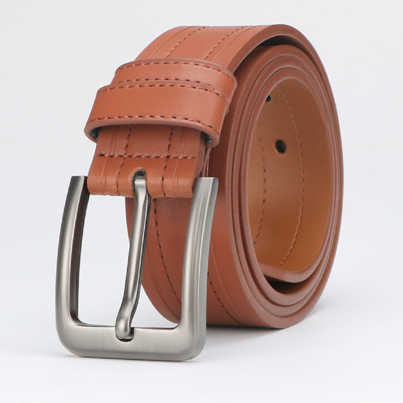 Men's Genuine Leather Belt - Classic Dress Belt for Formal & Casual Wear