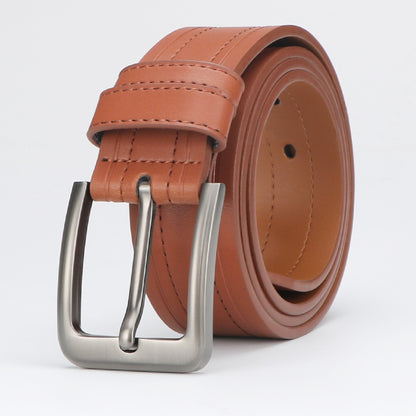 Men's Genuine Leather Belt - Classic Dress Belt for Formal & Casual Wear
