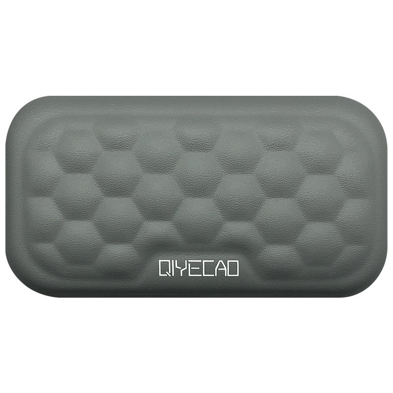 Memory Foam Mouse Wrist Rest Pad – Cloth or Leather Cover, Multiple Sizes, Black & Gray