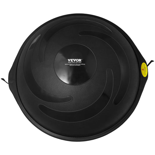 Half Balance Ball Trainer 26" – Anti-Burst, 1500 lb Capacity | Black | 2 Resistance Bands & Foot Pump