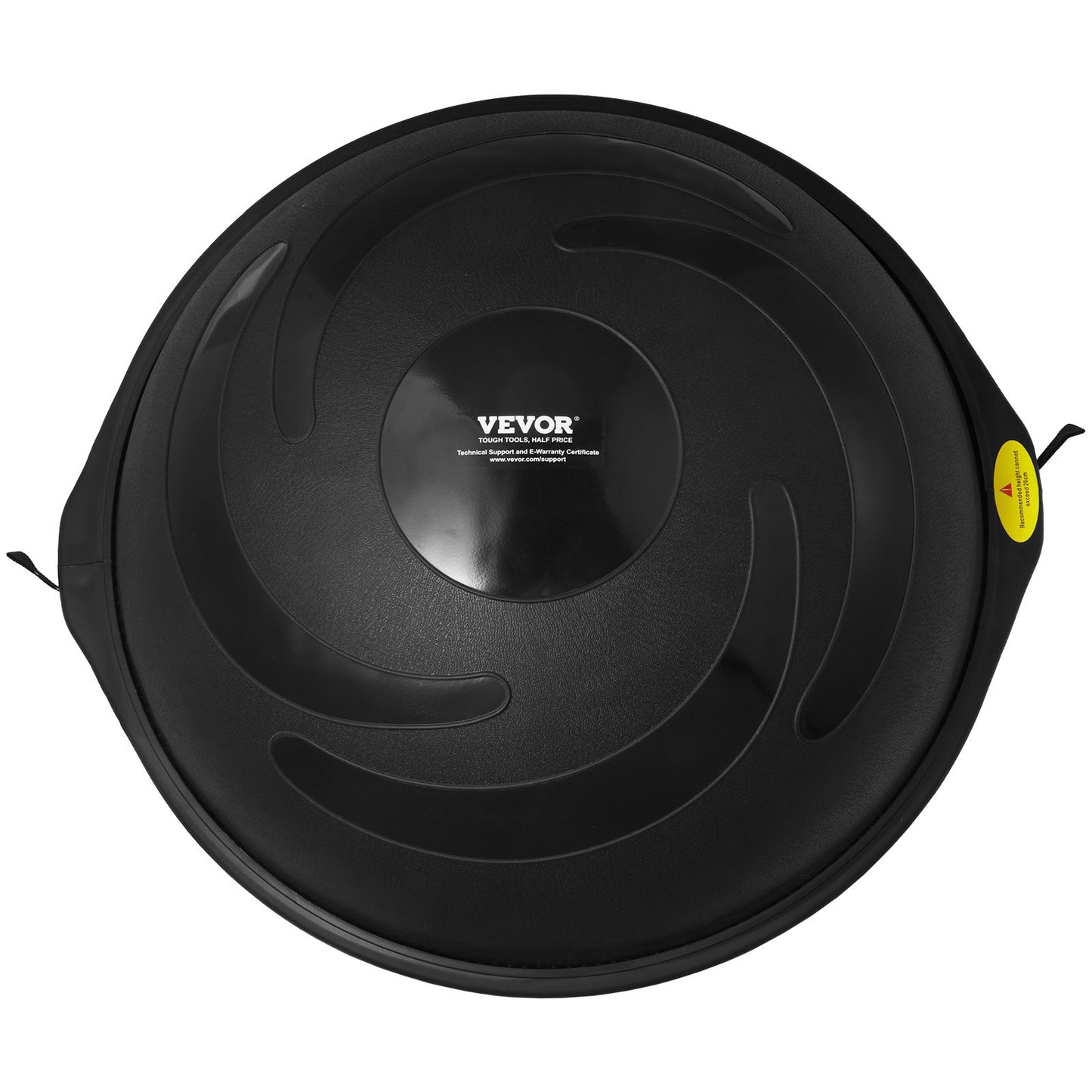 Half Balance Ball Trainer 26" – Anti-Burst, 1500 lb Capacity | Black | 2 Resistance Bands & Foot Pump