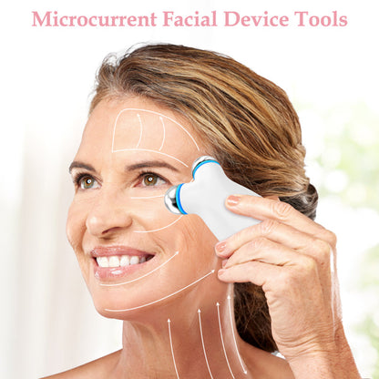 EMS Facial Beauty Tool - Microcurrent Face Massager for Anti-Aging