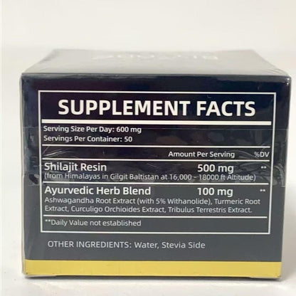 Pure Himalayan Shilajit Gummies with Ashwagandha & Gokshura – No Added Sugar (60 Chewables)