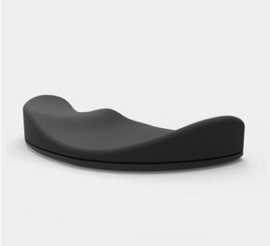 Ergonomic Mouse Pad with Silicone Wrist Rest – Left & Right Hand, Black & Silver