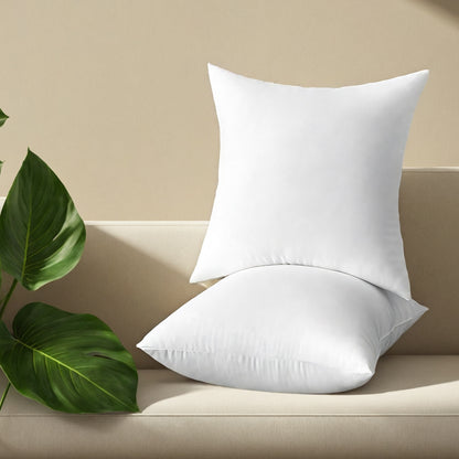 White Square Pillow Two Bubble Bags Suitable For Bed Cushions,  Sofa Cushions, Garden Cushions, Cushion Core, Breathable,  Hand Washable, OKO-100 Certified