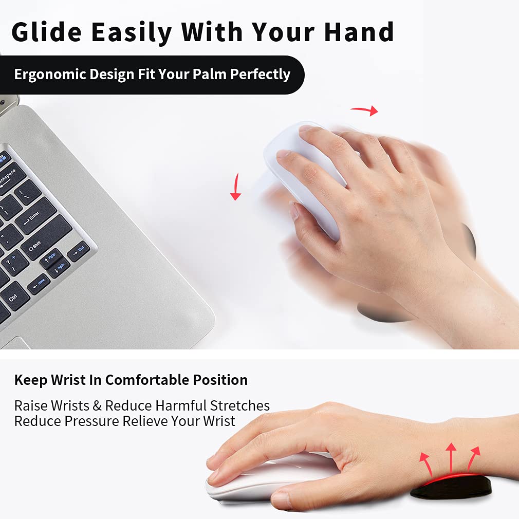 Silicone Gel Gliding Wrist Rest Mouse Pad – Ergonomic, Non-Slip, Left & Right Hand