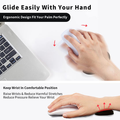 Silicone Gel Gliding Wrist Rest Mouse Pad – Ergonomic, Non-Slip, Left & Right Hand