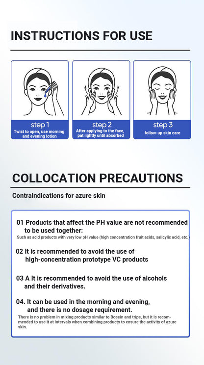 Blue Copper Peptide Essence, Rejuvenating, Moisturizing, Anti-wrinkle, Soothing And Repairing