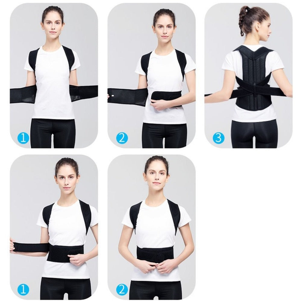 Back Posture Corrector Brace with Nano-Carbon Keel – S to 4XL