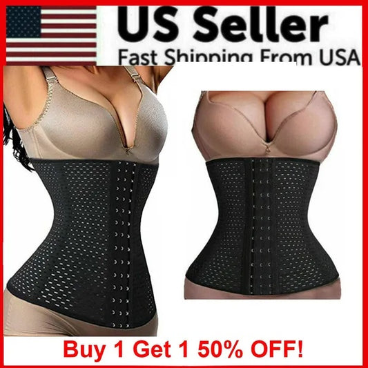 Waist Trainer Corset - Underbust Body Shaper & Tummy Control Cincher