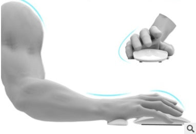 Ergonomic Mouse Pad with Silicone Wrist Rest – Left & Right Hand, Black & Silver