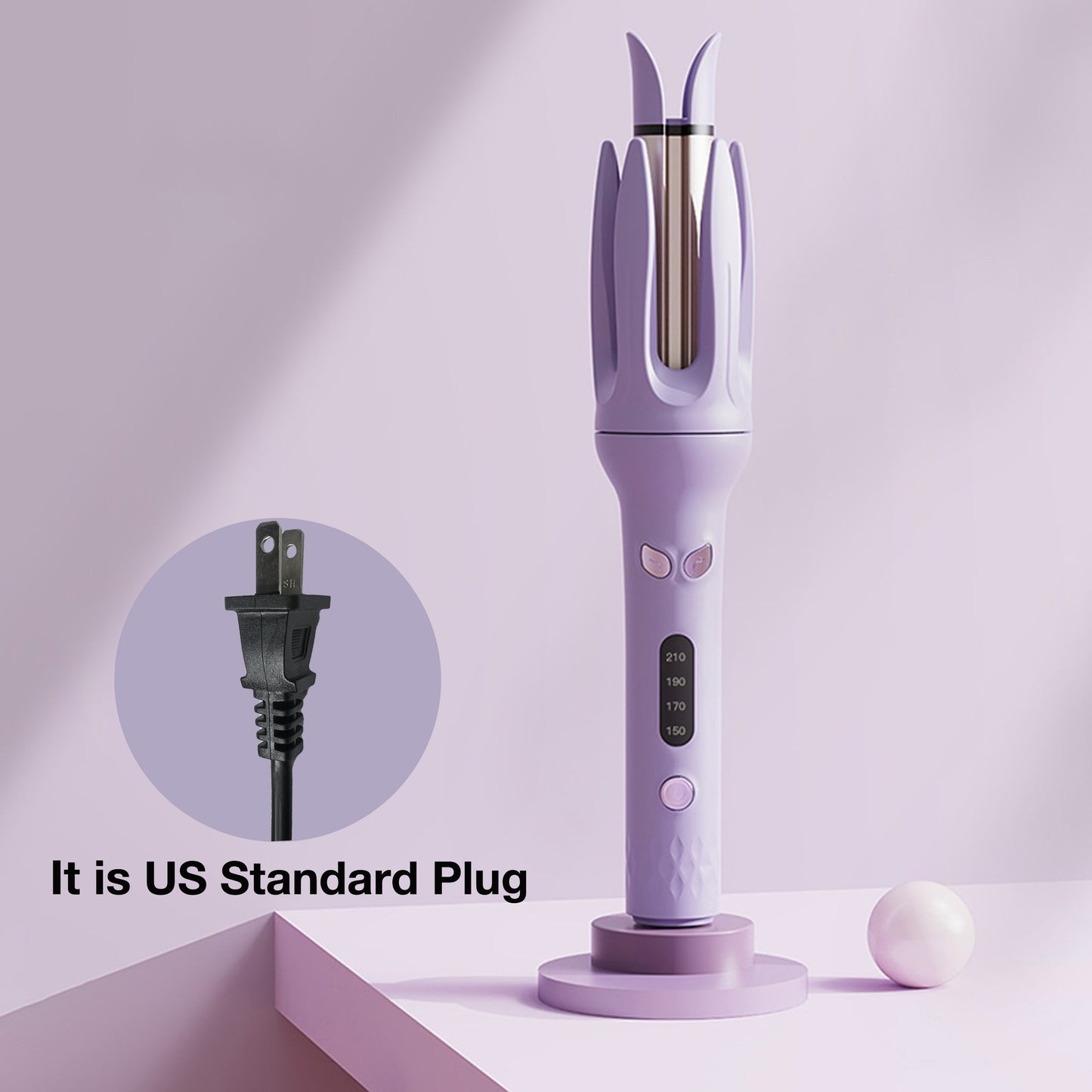 Automatic Hair Curler with Adjustable Temperature & Ceramic Barrel for Easy Styling