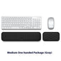 Memory Foam Mouse Wrist Rest Pad – Cloth or Leather Cover, Multiple Sizes, Black & Gray