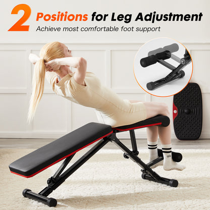 Adjustable Weight Bench for Home Gym with Foldable Multi-Position Design