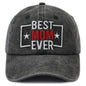 Best Mom Ever Embroidered Baseball Cap - Adjustable Cotton Hat