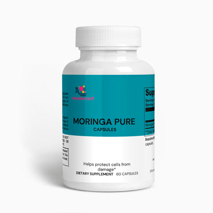 Premium Moringa Pure Dietary Supplement - 60 Vegan Capsules