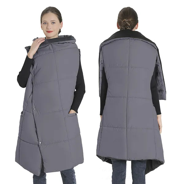 USB Heated Blanket Poncho with 3 Heat Levels for Home, Office & Relaxation