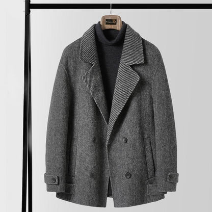 Business Korean-Style Wool Overcoat