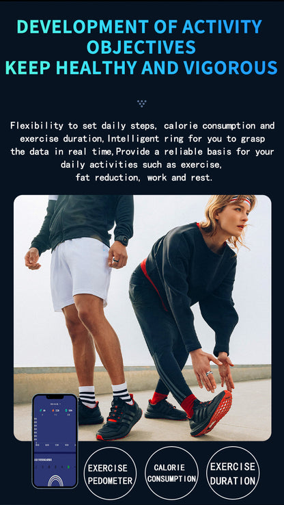 Smart Ring Health Tracker R100 Black