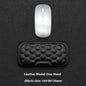 Memory Foam Mouse Wrist Rest Pad – Cloth or Leather Cover, Multiple Sizes, Black & Gray