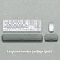 Memory Foam Mouse Wrist Rest Pad – Cloth or Leather Cover, Multiple Sizes, Black & Gray