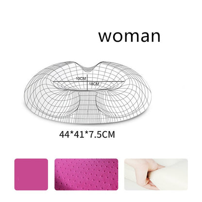Memory Foam Seat Cushion for Office Chair – Gender-Specific Design, Washable Cover