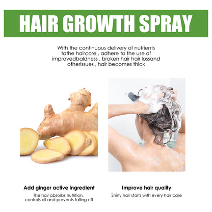 Hair Growth Treatment Spray with Ginger Extract for Thinning Hair & Scalp Nourishment