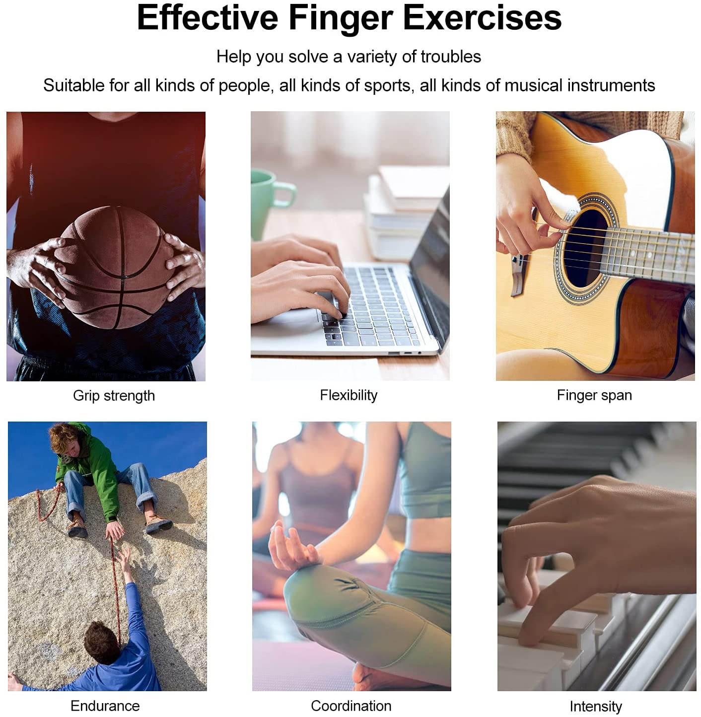 Silicone Finger Stretcher & Hand Grip Trainer – 3 Resistance Levels for Rehabilitation