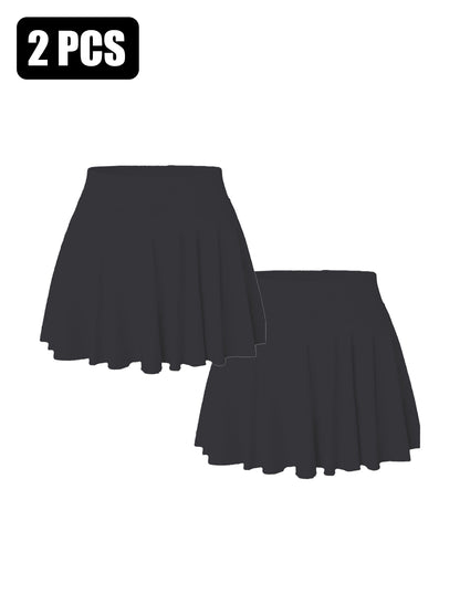 Women's Athletic Tennis Skirt - Quick-Dry Sports Skort with Pockets